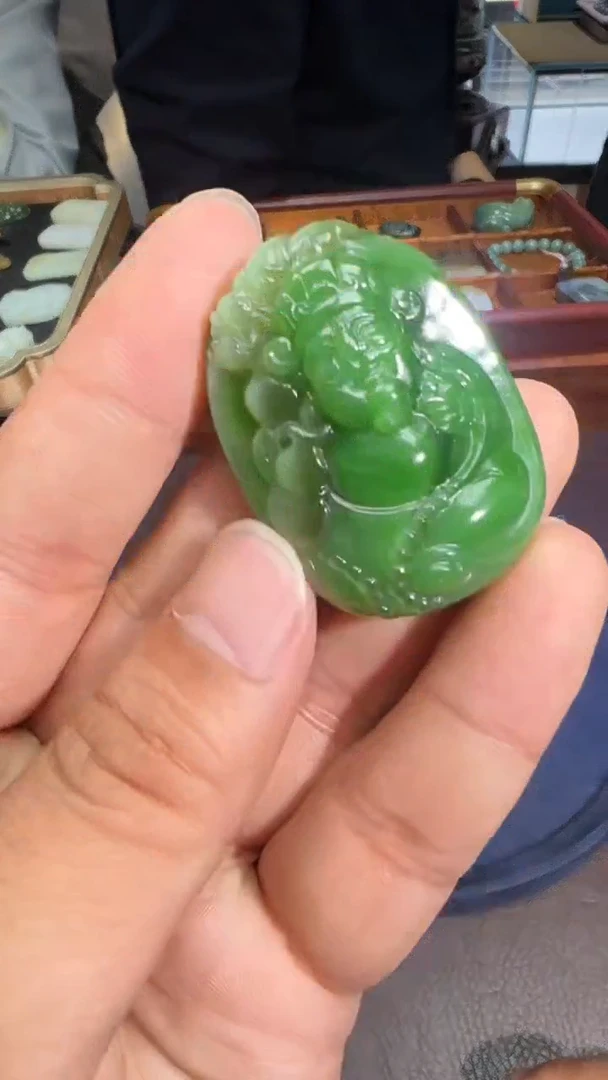 未镶嵌和田玉挂件【陆1115】48 7026