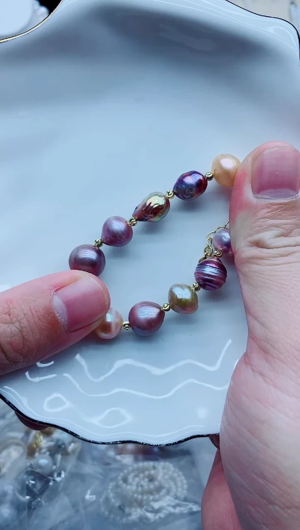 未镶嵌手链淡水珍珠M*u手链