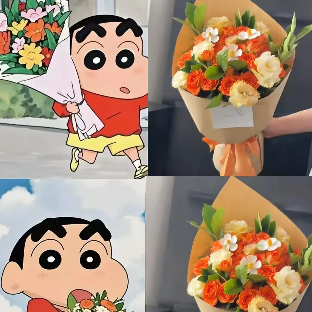 【咕噜】小新花束情侣520回忆礼物送女友成品浪漫礼物送恋人