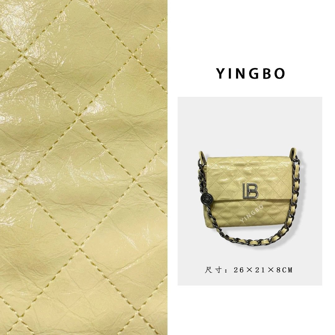 【英柏甄选】ZT-D9617-B-奶油黄 然与纯小众设计感单肩包百搭女包