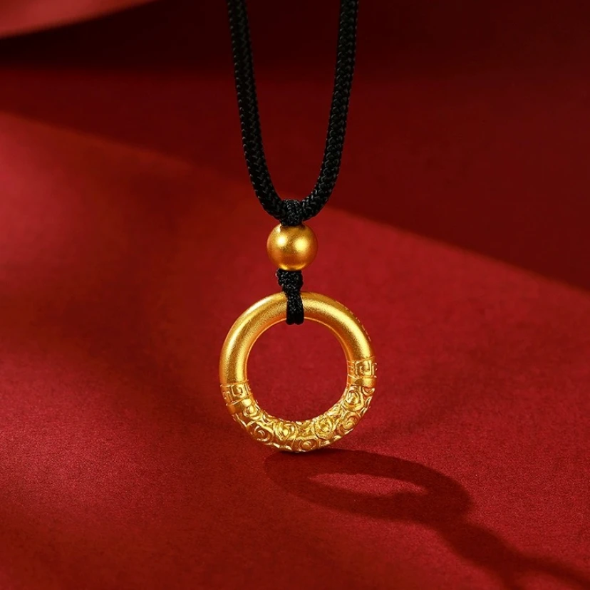 【新年福利】实心平安乾坤圈情侣吊坠编织传承吊坠