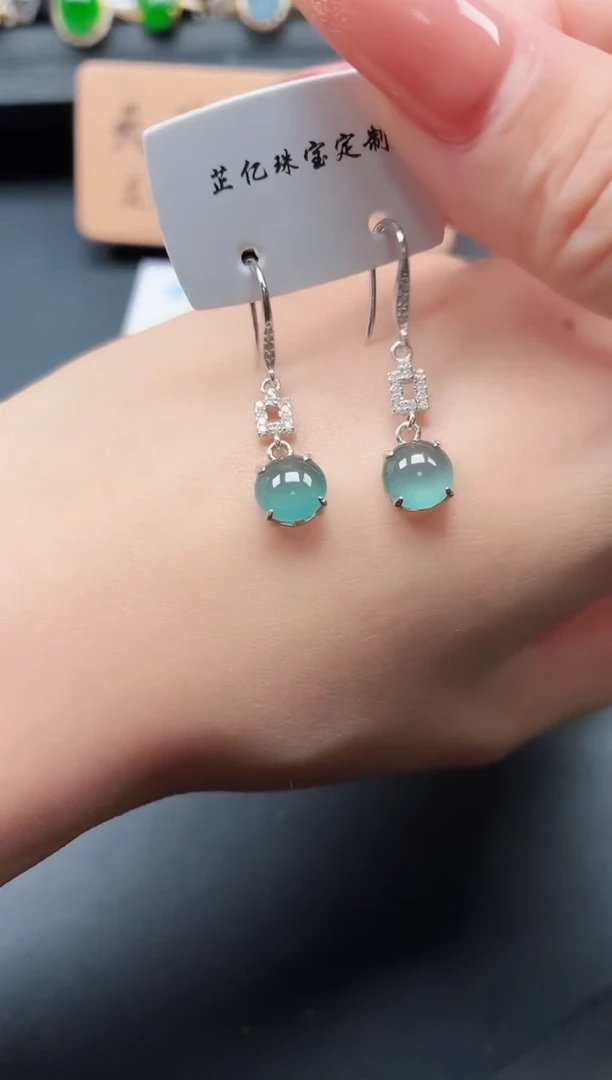 银S925镶嵌戒指翡翠11