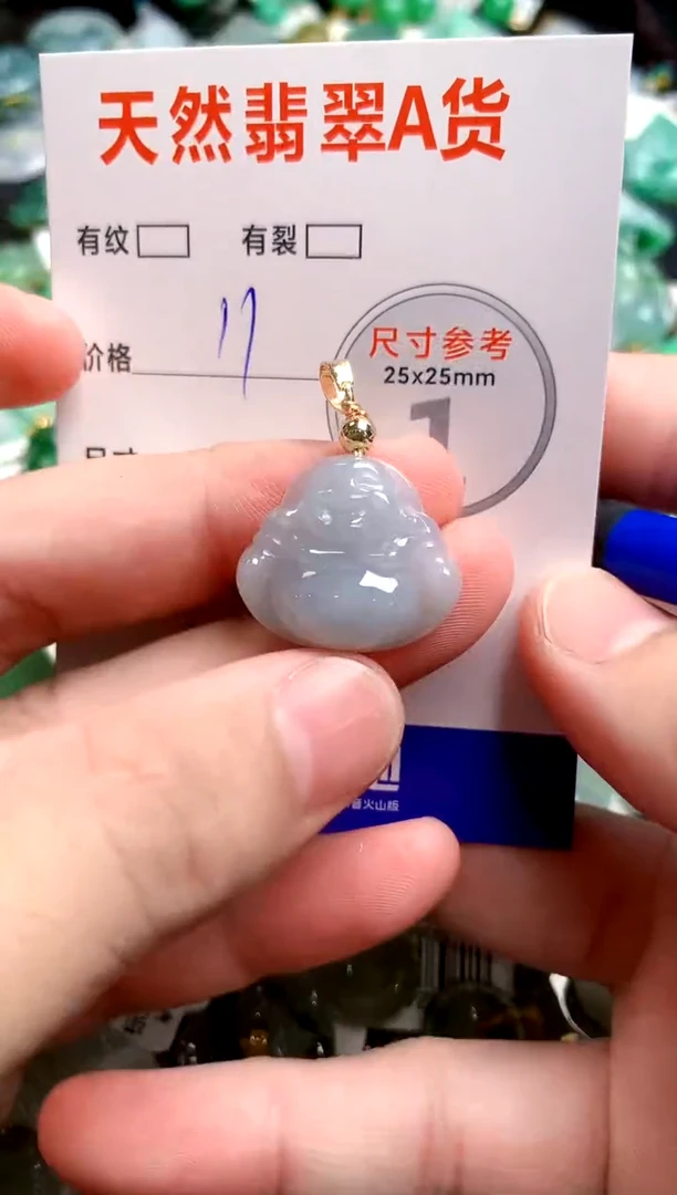 翡翠未镶嵌颈饰23001940