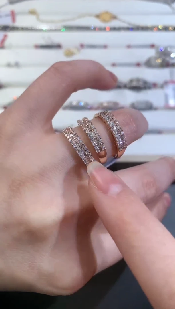 【闪购商品】钻石戒指18K金镶嵌Z174|1999多样性发其一