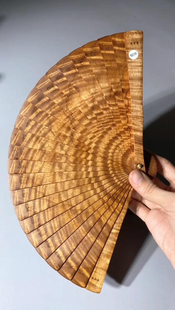 金丝楠927号18cm金丝楠木小叶桢楠扇子