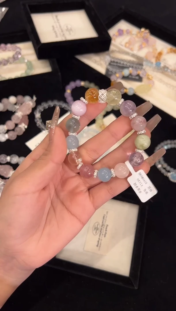 【闪购商品】水晶手链合金多宝手链x1230