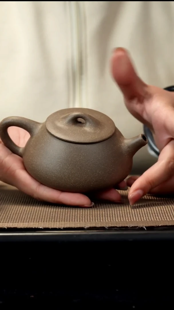 紫砂茶盏青灰段景舟200CC