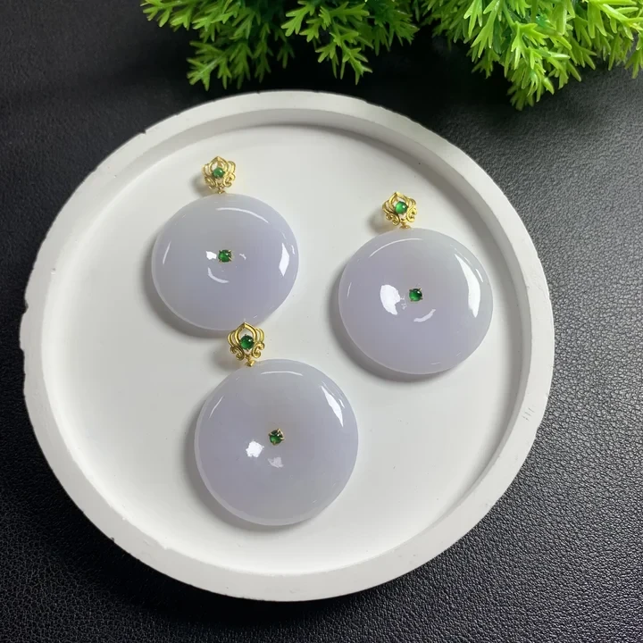 【曼曼严选】粉紫平安扣FL75多样性发其一CP配链