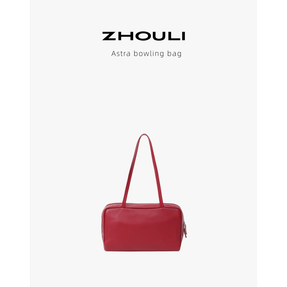 【Tr-Astra保龄球】原厂羊皮 里外全皮 肉家秋季新品 单肩手提包