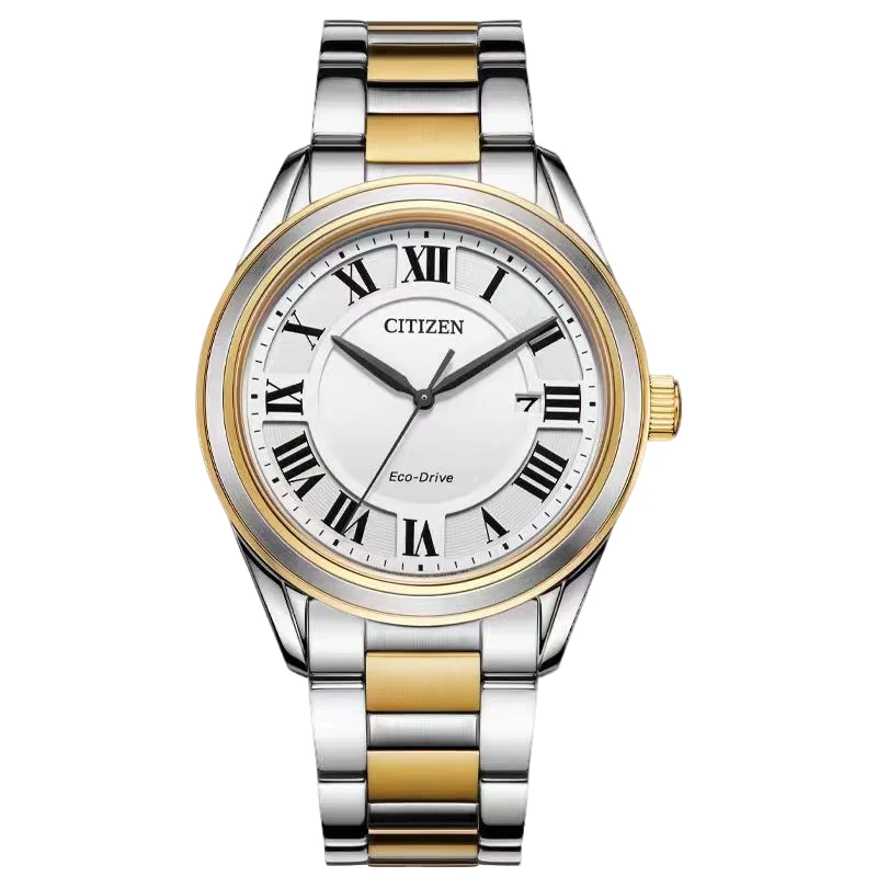 CITIZEN/西铁城 男士白盘光动能腕表AR1694-50A 40mm 纽约直邮XD