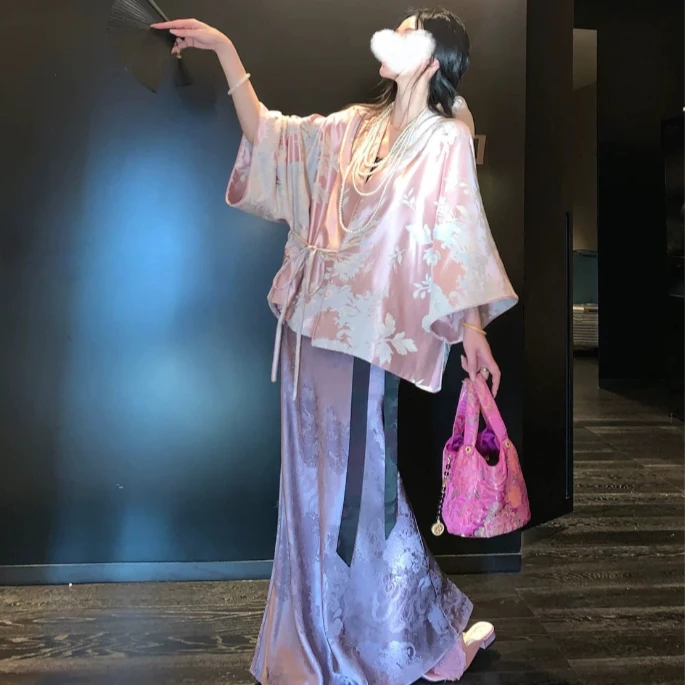 【桃夭粉】高级定制连衣裙套装1523