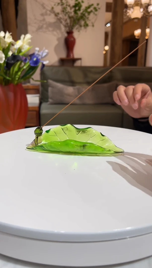 【闪购商品】摆件FML065绿色荷叶艺术摆件