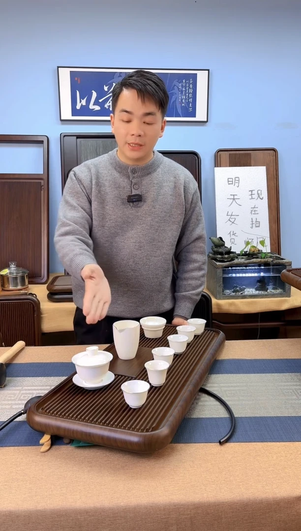 【闪购商品】凌龙黄色款式茶盘70*32*4