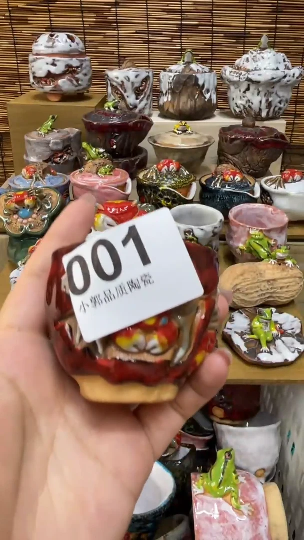 張*001精美粗陶手工柴烧