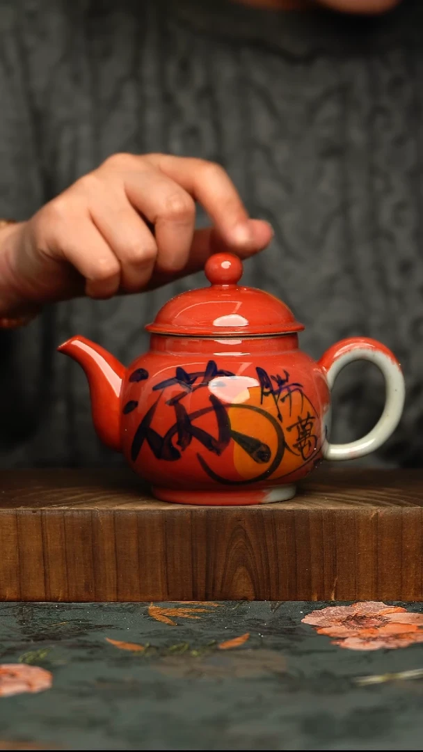 杯釉下彩手工手绘同款陶器