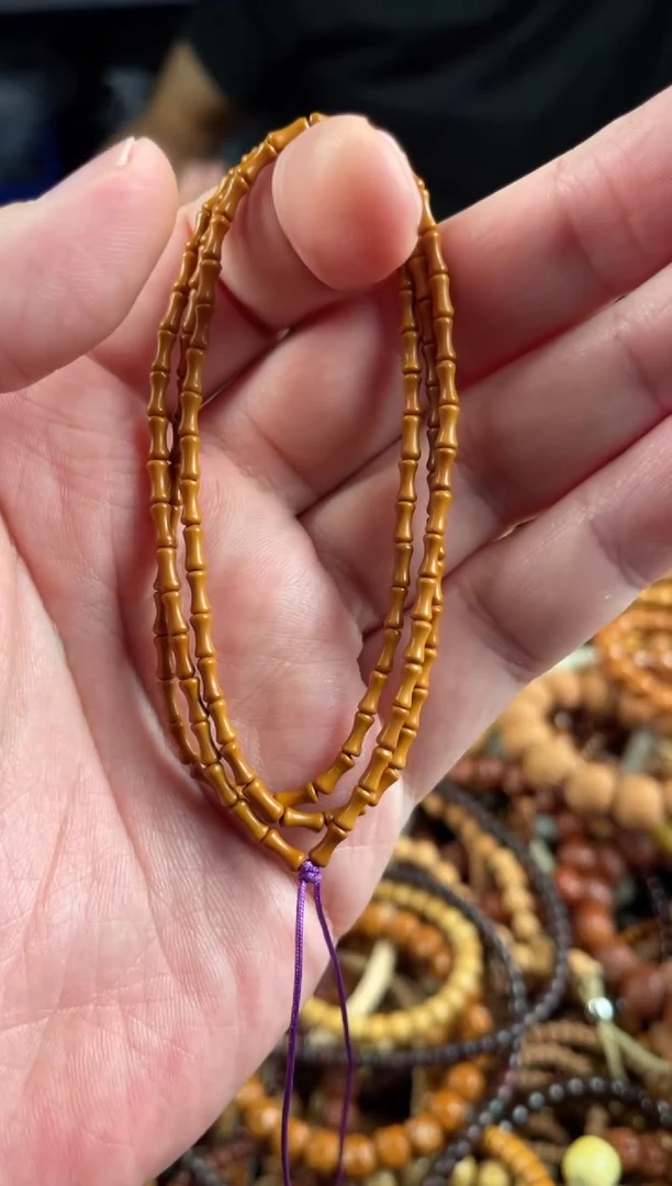 吊坠橄榄核王胖子文玩工作室核壁竹节108