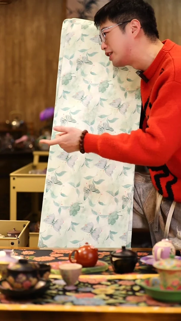 【闪购商品】瓷片长一米*宽33茶席大碗茶