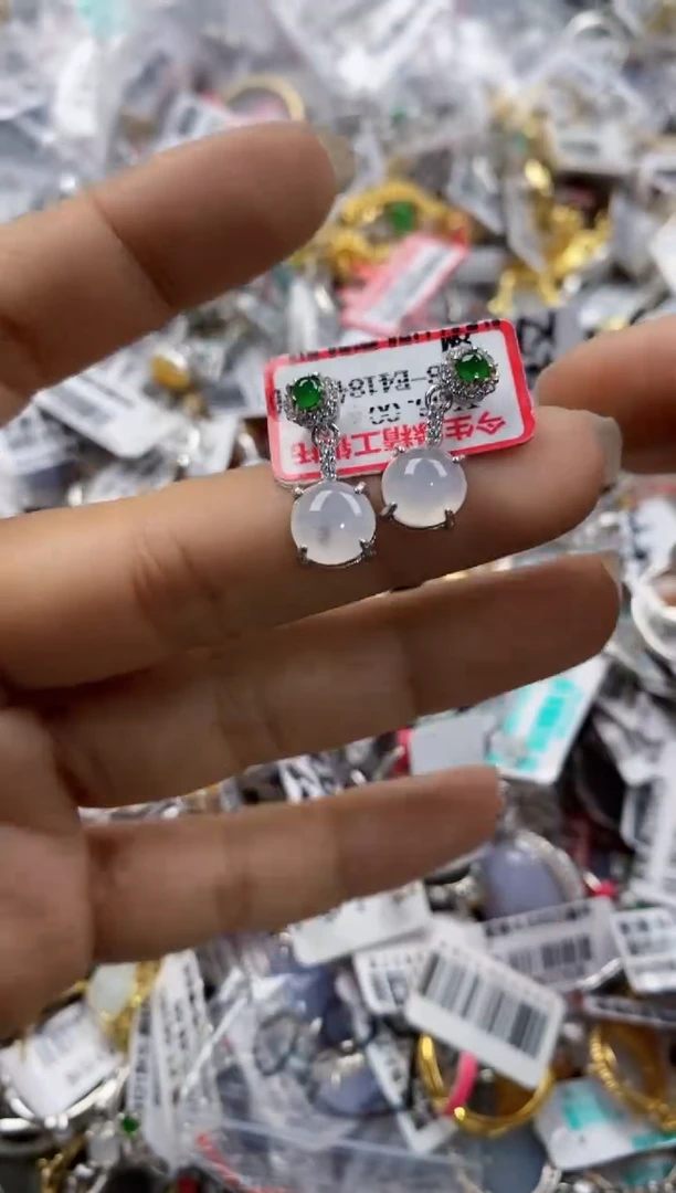 银S925镶嵌戒指翡翠101010----2