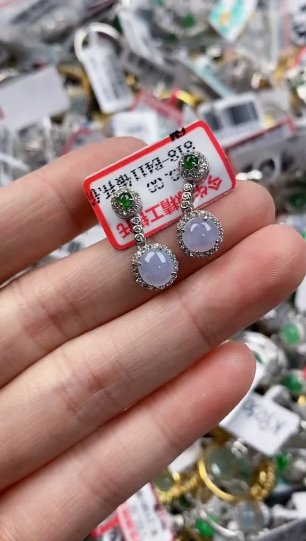 银S925镶嵌戒指翡翠12           1