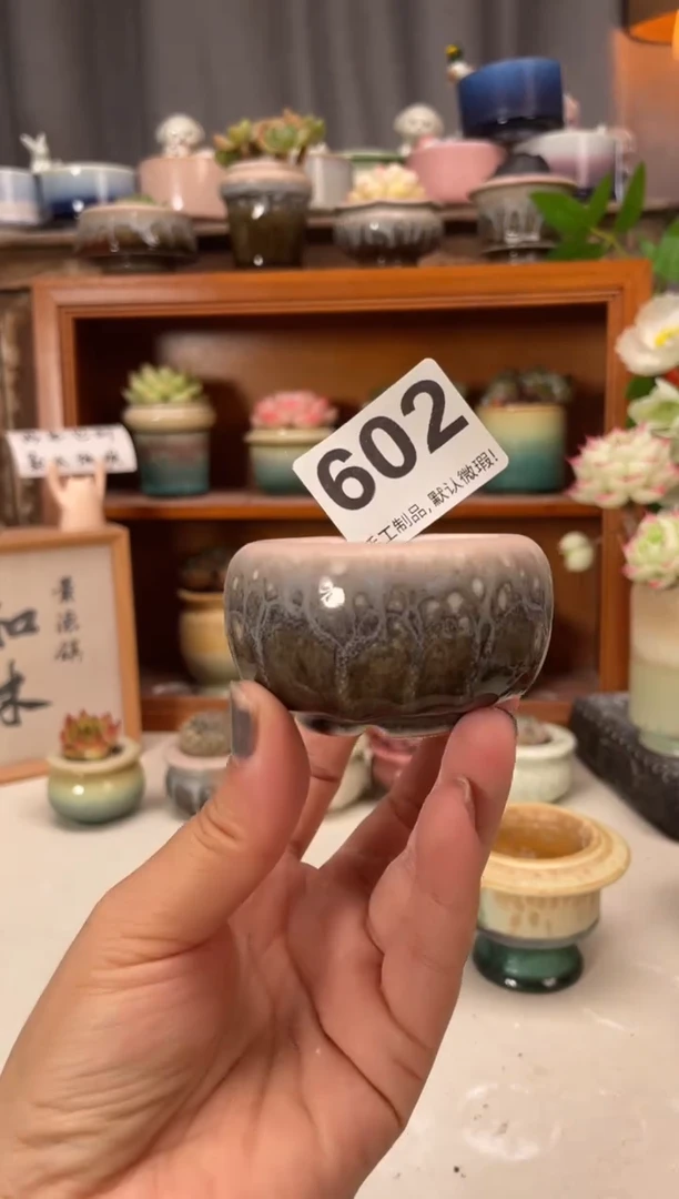瓷片602知木小芳花盆