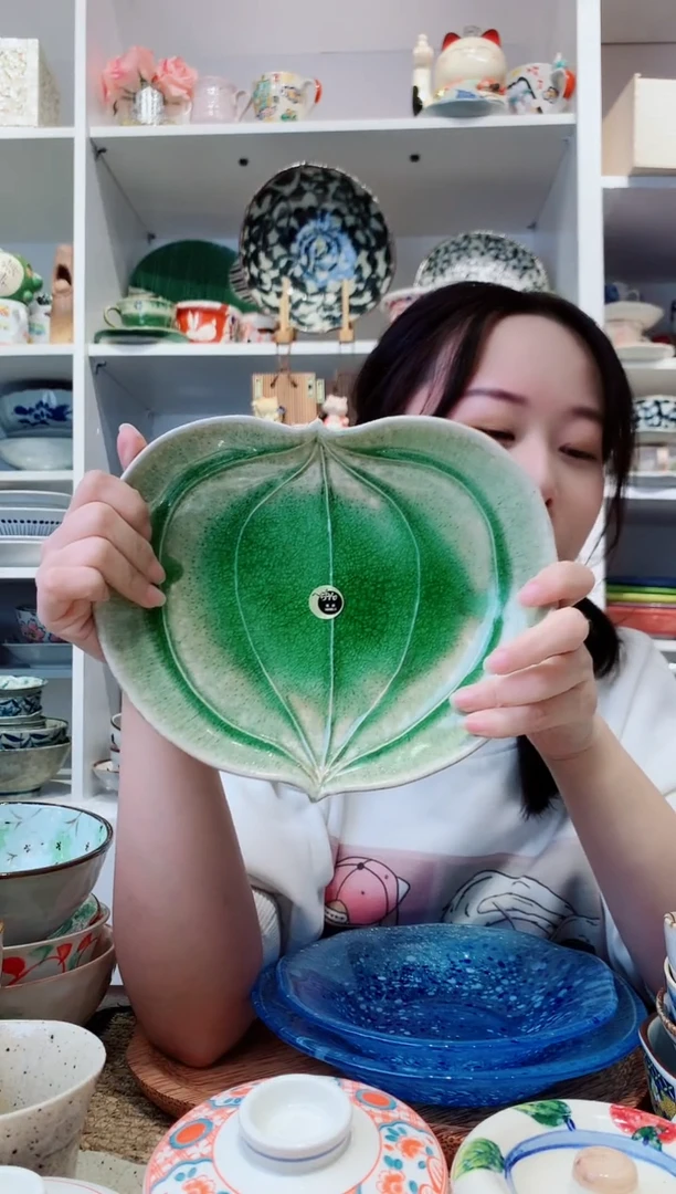 陶瓷【微瑕】信乐烧冰裂纹南瓜盘