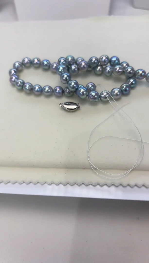 海水珍珠银S925镶嵌颈饰临****具8.5-9.5MM