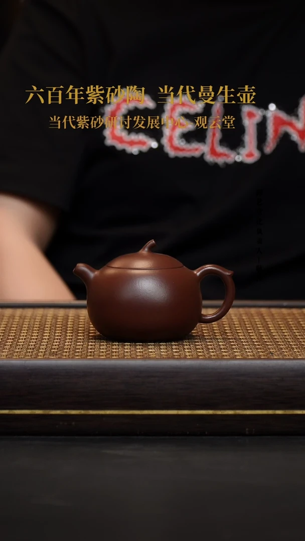 茶壶紫砂紫砂茶壶老脂泥茄瓜