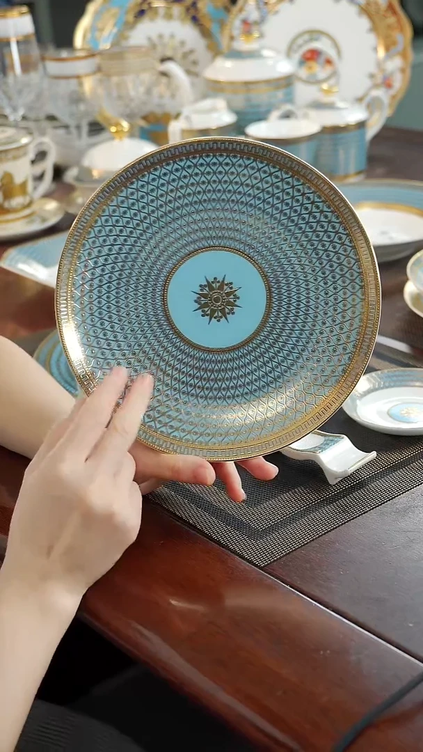 瓷片8英寸点心盘1个