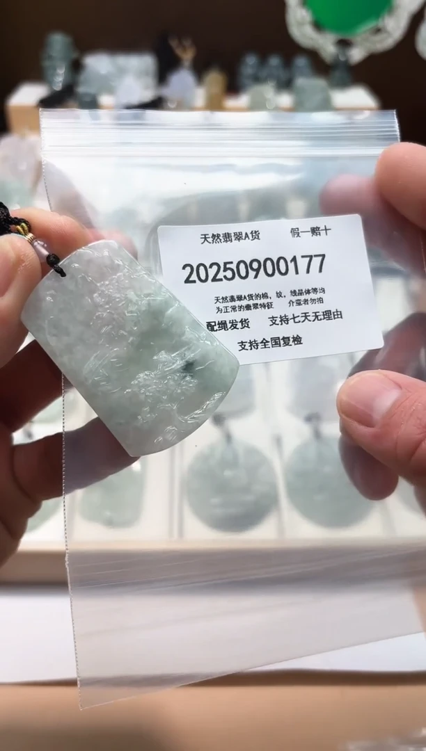 颈饰未镶嵌翡翠天然A货翡翠20250902