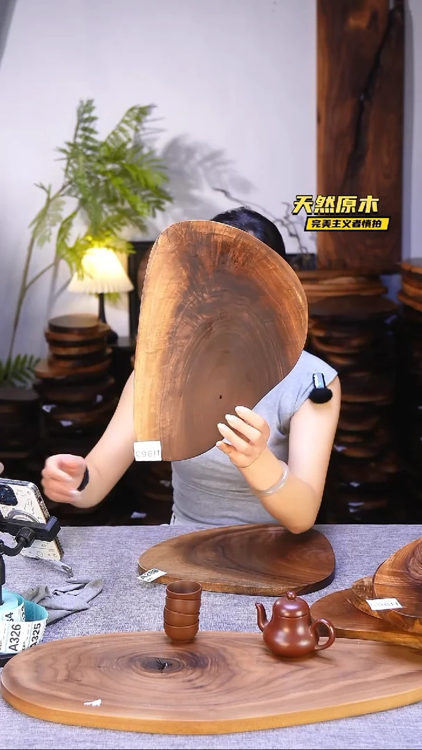 木北美黑胡桃原木.干裂疤结不属于商品质量问题完美主义者慎拍