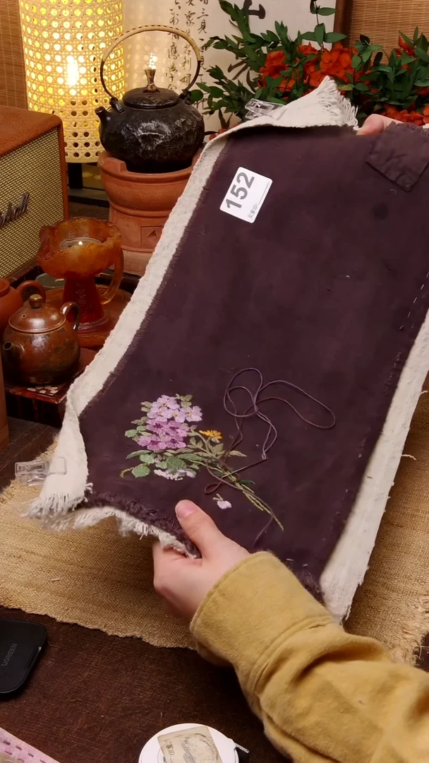 涅**生Cici手作刺子绣柿染壶垫杯152