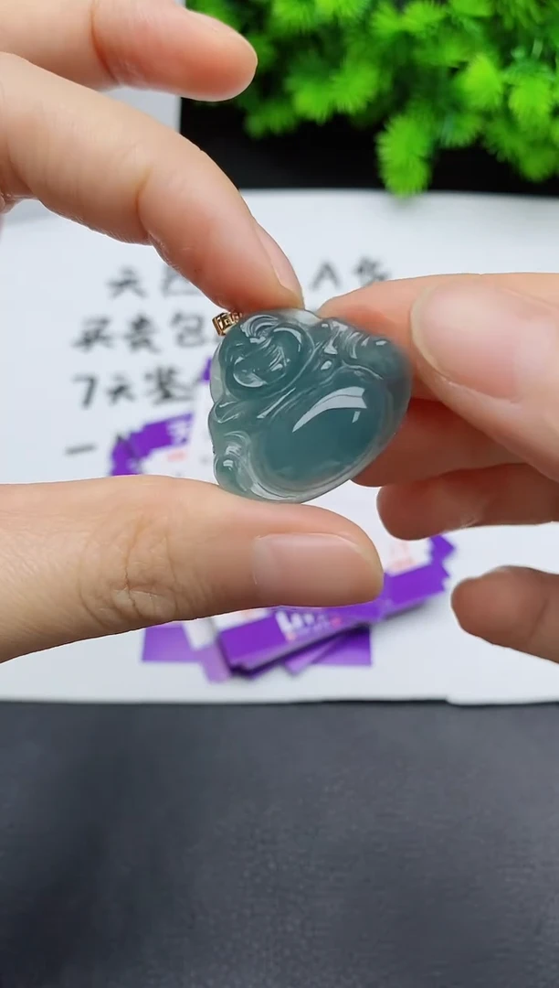 颈饰18K金镶嵌翡翠多样性一件发货