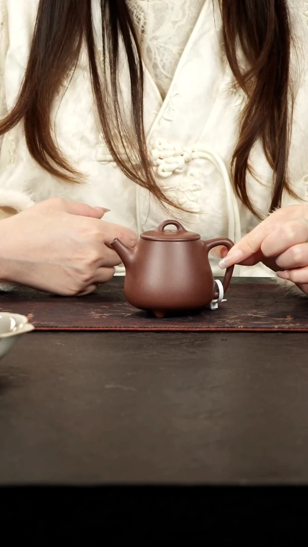 茶壶紫砂老紫泥高石瓢150cc