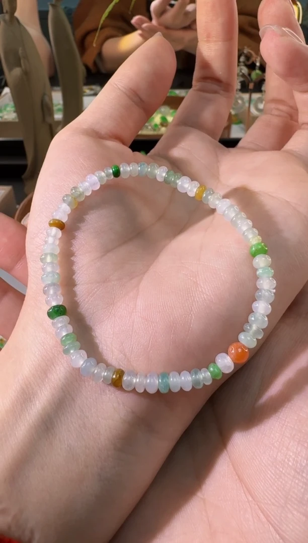 【闪购商品】翡翠手链未镶嵌缅甸A货翡翠手串