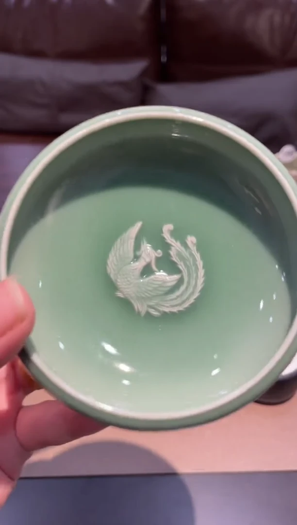 1窑承青瓷凤凰杯