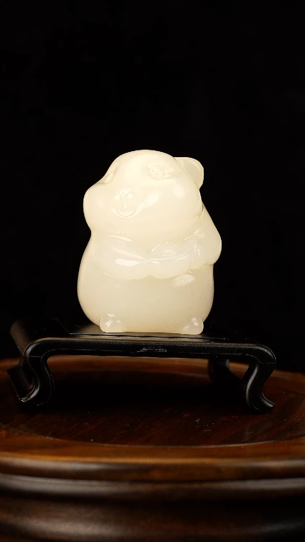 玉【寿桃】天然玉石桃子摆件