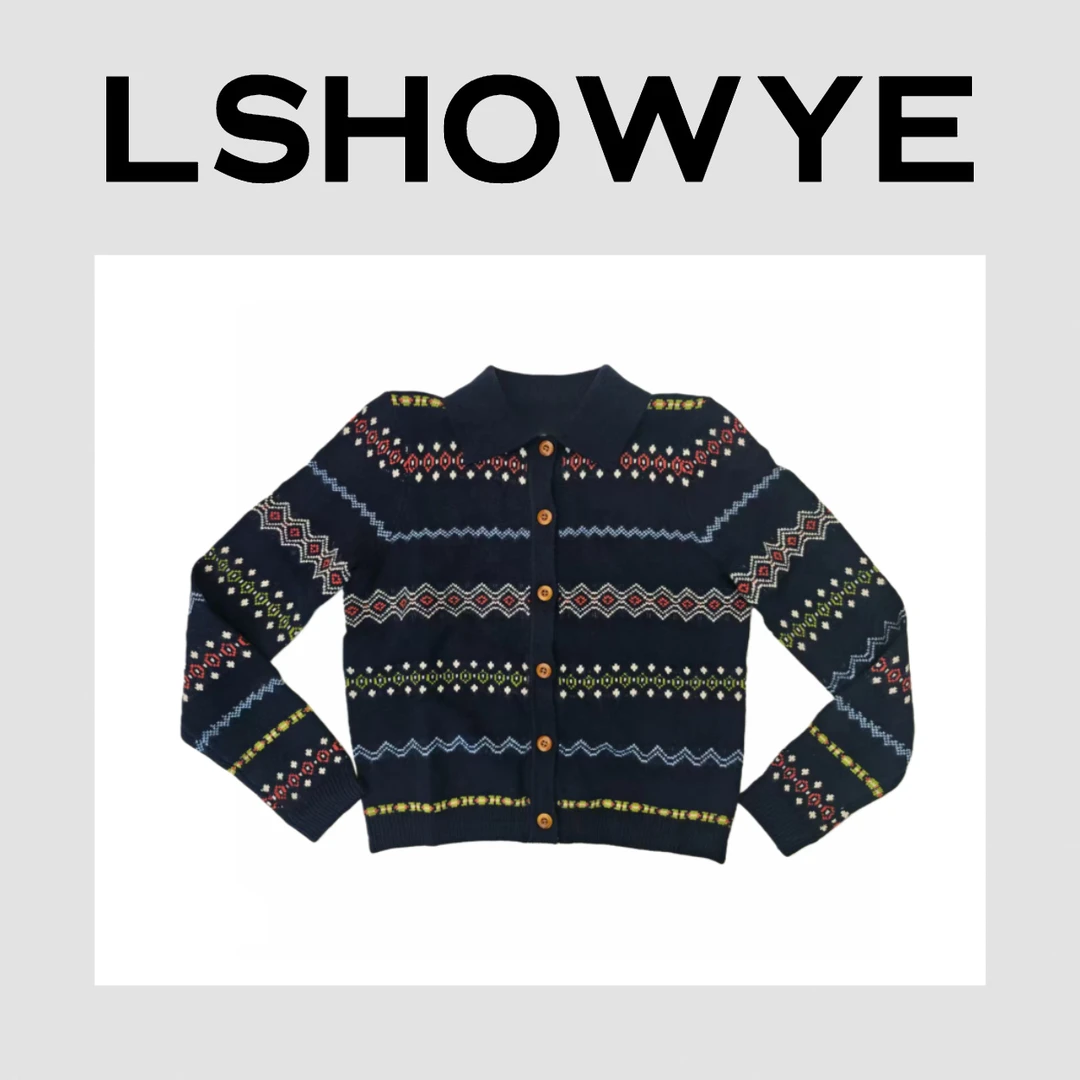LSHOWYE｜山羊绒费尔岛毛衣开衫 Y02691