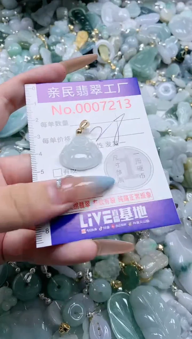 翡翠未镶嵌吊坠(不含链)7213