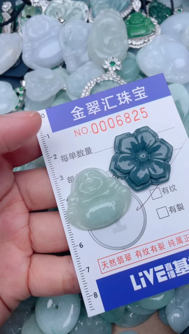 翡翠未镶嵌颈饰6825
