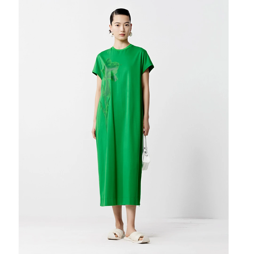 【米儿精选】ZHUCHONGYUNT恤连衣裙长款C1DE25916