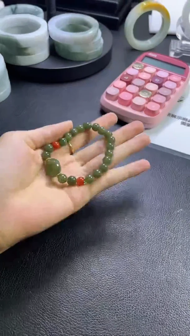未镶嵌手串和田玉山鬼手串多样性发一件