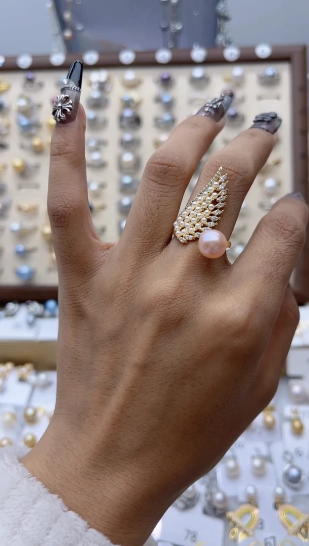 【闪购商品】淡水珍珠戒指合金0.0