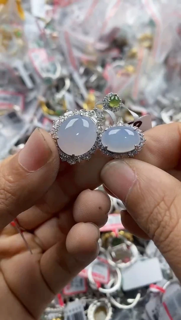 银S925镶嵌戒指翡翠777           2