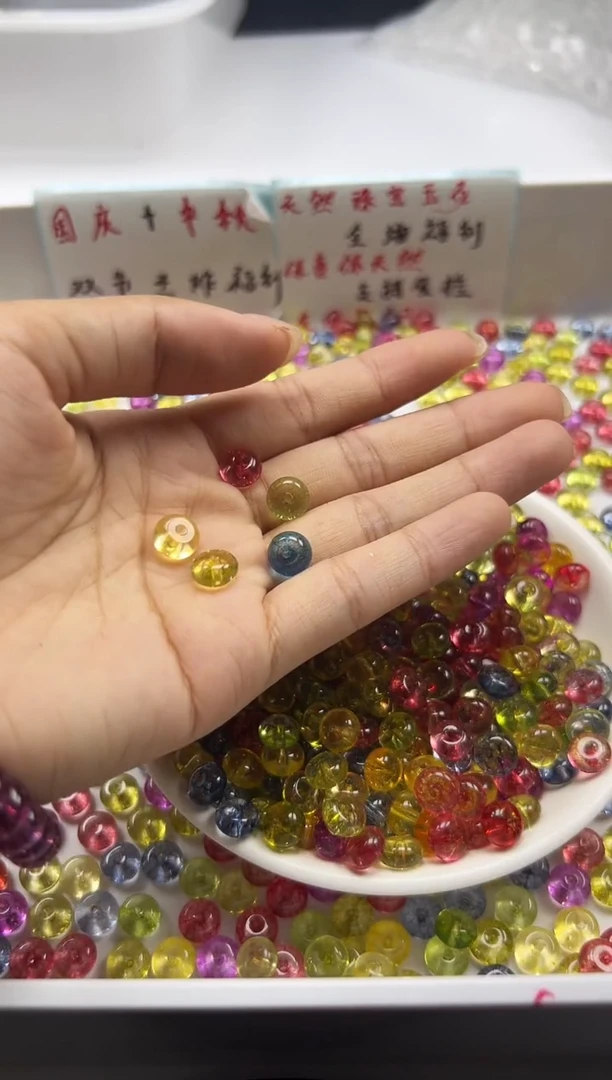 颈饰未镶嵌水晶w1619多宝阿赛算盘8*4mm*20颗