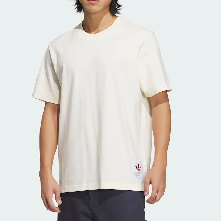 【原力场AC】三叶草简单休闲经典透气纯棉运动宽松圆领短袖JX2617