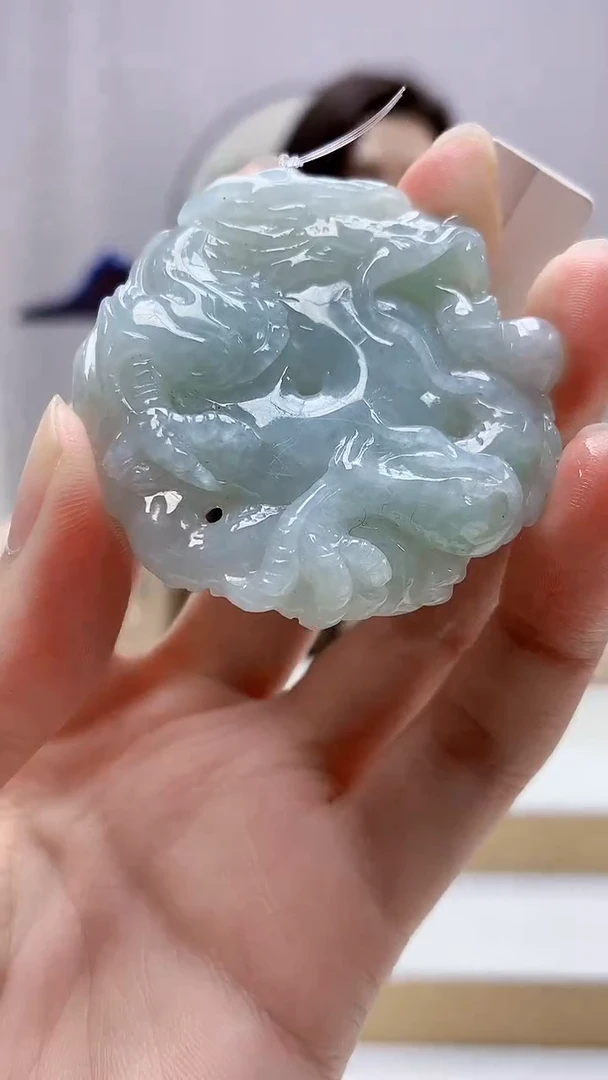 未镶嵌定制翡翠4829zm-毛货挂件70