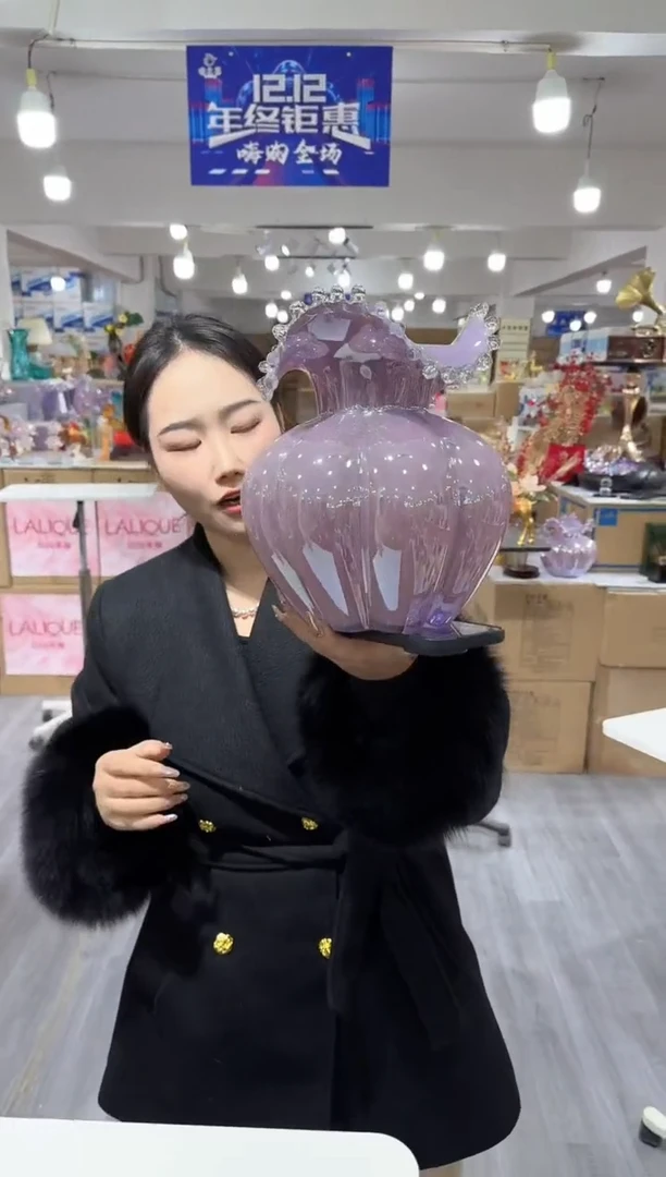 【闪购商品】无铅玻璃简屿花器K-品19