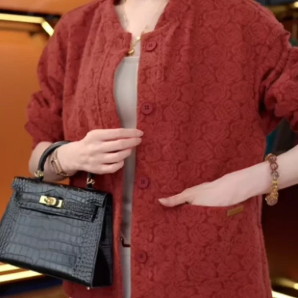 X6624【出口原单】气质优雅时尚显瘦外套-多多