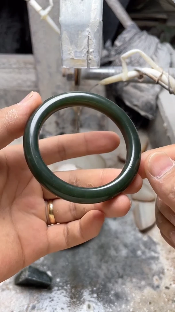 和田玉手镯未镶嵌【手艺人714】05 gx