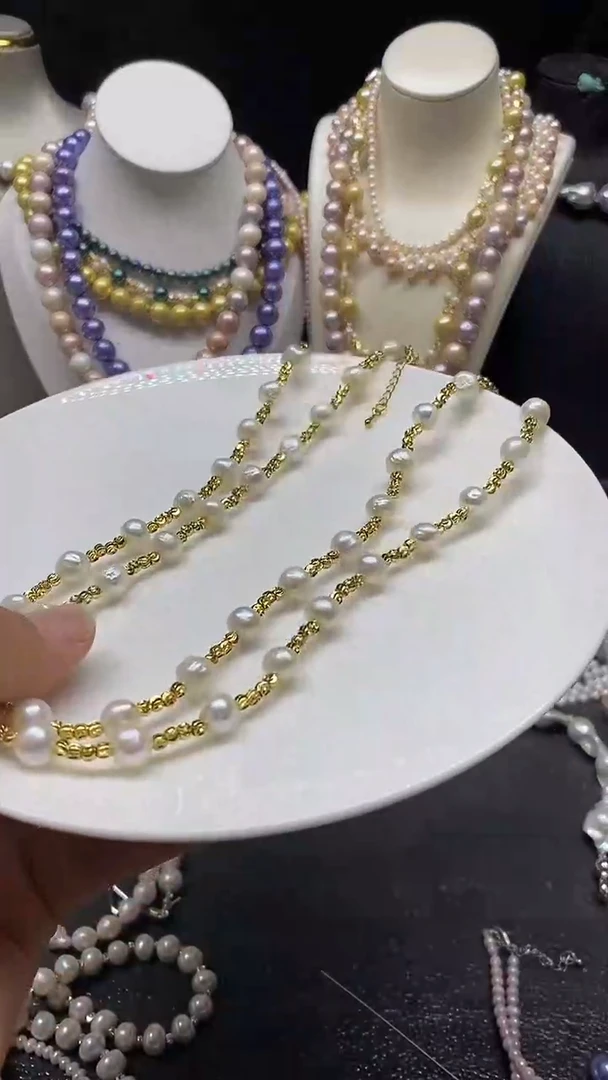 颈饰未镶嵌淡水珍珠多人